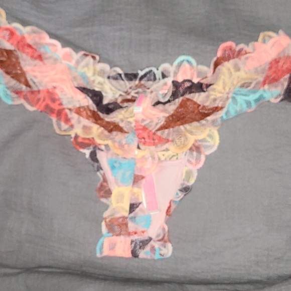 Pink Extra Low Rise Thong - Picture 2 of 2